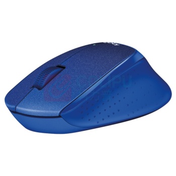 罗技 Logitech 鼠标 M330 无线静音鼠标 带2.4G接收器-USB (蓝色)