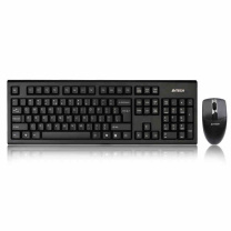 双飞燕 A4TECH 键鼠套装 3100N 无线 (黑色)