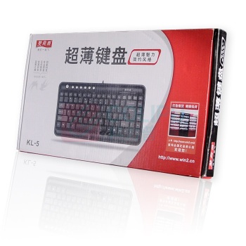 双飞燕 A4TECH 有线键盘 KL-5 USB (黑色)