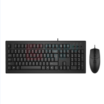双飞燕 A4TECH 键鼠套装 KR-8572NU 有线 (黑色)