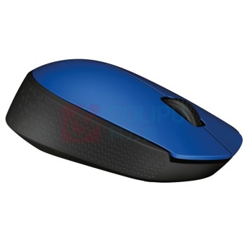 罗技 Logitech 无线鼠标 M170 带2.4G接收器-USB (蓝色)