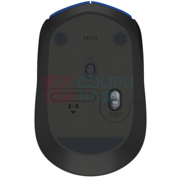 罗技 Logitech 无线鼠标 M170 带2.4G接收器-USB (蓝色)