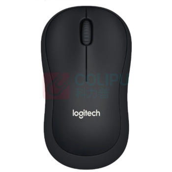 罗技 Logitech 无线鼠标 B220 带2.4G接收器-USB (黑色) 静音