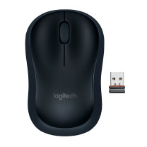 罗技 Logitech 无线鼠标 B175 (M185/M186同款造型)带2.4G接收器-USB (黑色) 新老包装随机发货