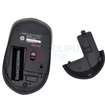 惠普 HP 无线鼠标 S1000 Plus (黑色) 无线2.4G 中手适用