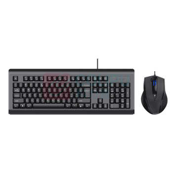 双飞燕 A4TECH 有线键鼠套装 KB-N9100 (黑色)