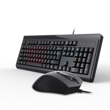 双飞燕 A4TECH 有线键鼠套装 KB-N9100 (黑色)