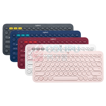 罗技 Logitech 蓝牙键盘 k380 (白色、黑色、红色、粉色)