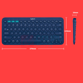 罗技 Logitech 蓝牙键盘 k380 (白色、黑色、红色、粉色)