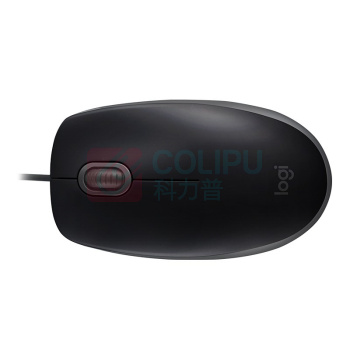 罗技 Logitech 有线鼠标 M110 有线+USB (黑色)