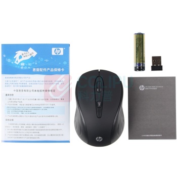 惠普 HP 无线鼠标 S3000 无线 USB接口 (黑色) (T7B41PA)