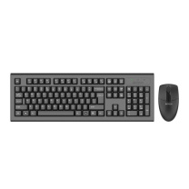双飞燕 A4TECH 键盘套件 3100N 全尺寸104键键盘 舒适鼠标 2.4G无线传输 