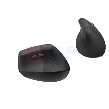 罗技 Logitech 无线蓝牙鼠标 Lift 带Logi Bolt接收器 (黑色)