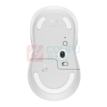 罗技 Logitech 无线蓝牙鼠标 M650L 大手型 (白色)