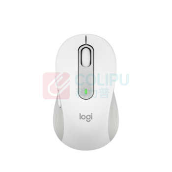 罗技 Logitech 无线蓝牙鼠标 M650 中小手型 (白色)