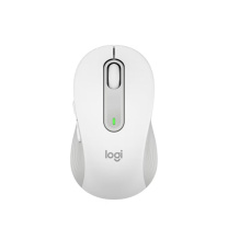 罗技 Logitech 无线蓝牙鼠标 M650 中小手型 (白色)
