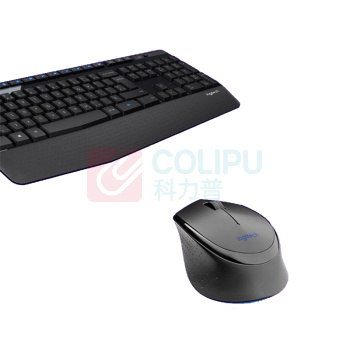 罗技 Logitech 无线办公键鼠套装 全尺寸带手托 MK346P USB接口 (黑色) (MK345同款)
