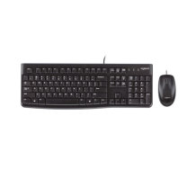 罗技 Logitech 鼠标键盘 MK120  有线键鼠套装 办公键鼠套装 电脑键盘 USB即插即用 全尺寸(黑色)