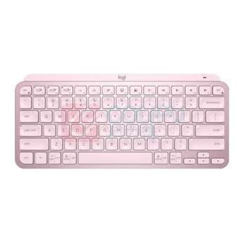 罗技 Logitech 蓝牙办公超薄迷你键盘 MX Keys Mini 智能背光 蓝牙 (玫瑰粉)