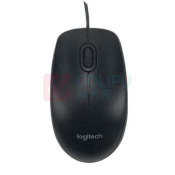 罗技 Logitech 有线鼠标 M90 黑色 
