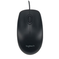 罗技 Logitech 有线鼠标 M90 黑色 