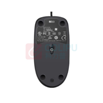 罗技 Logitech 有线鼠标 M90 黑色 