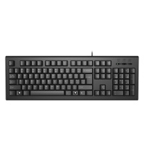 双飞燕 A4TECH 有线键盘 KR-85 PS/2 圆口 (黑色)