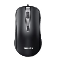 飞利浦 PHILIPS 有线鼠标 SPK7214 (黑色) 鼠标 光电 有线