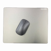 杰储 GCHUL 鼠标垫 D150 加大款铝合金双面鼠标垫 (银色)