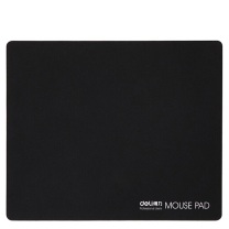 得力 deli 鼠标垫 3691 270*220*3mm 耐磨办公游戏鼠标垫 办公用品 黑色3691