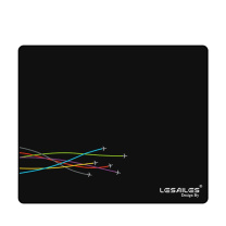 飞遁 LESAILES 鼠标垫 300*250*3mm 中号飞机 (黑色) 加厚 精密包边 底部防滑
