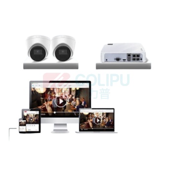 海康威视 HIKVISION 夜视全彩网络监控摄像头录音半球红外+录音 DS-IPC-T12HV3-IA /200万像素2.8mm