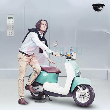 大华 400万电梯摄像头禁止电动电瓶车驶入电梯 DH-IPC-HDW4443H-AS-PV-DT  智能检测、联动梯控、声光警戒、远程对讲