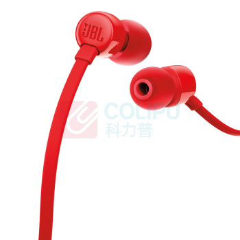 JBL 入耳式有线耳机 T110 (红色)