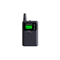 比西特 讲解器发射器 CC-313T (工作波段:UHF600-900Mhz,频道102个(可定制频道),尺寸107*54*25mm,重量90g, 发射距离:可视距离500米,带液晶显示屏,可显示电量及当前频道,带通道记忆功能,开机即用)