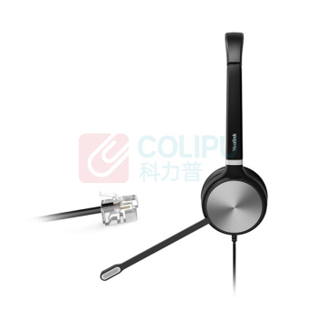 亿联 话务耳机 YHS36 Dual RJ9水晶头直连电话机 双耳