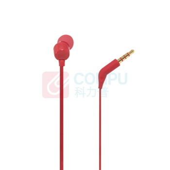 JBL 有线耳机 T110 3.5mm接口 (红色)