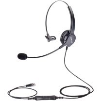 北恩 HION 头戴式单耳话务耳机 FOR630QD 水晶头(RJ9)