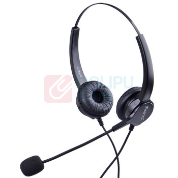 北恩 HION 头戴式双耳话务耳机 FOR630D-QD 水晶头(RJ9)