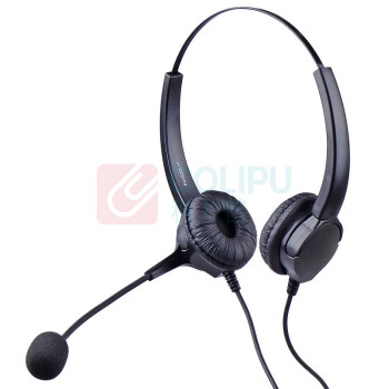 北恩 HION 头戴式双耳话务耳机 FOR630D-QD 水晶头(RJ9)