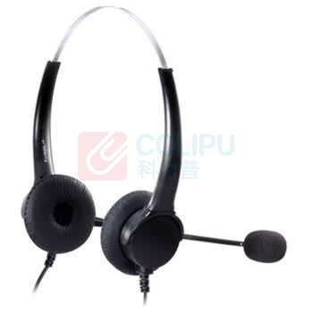 北恩 HION 头戴式双耳话务耳机 FOR600D USB+调音量+闭音(B8)双麦智能降噪