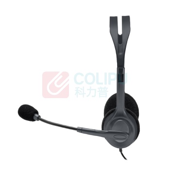 罗技 Logitech 立体声头戴式有线耳麦 H110 3.5mm双插接口