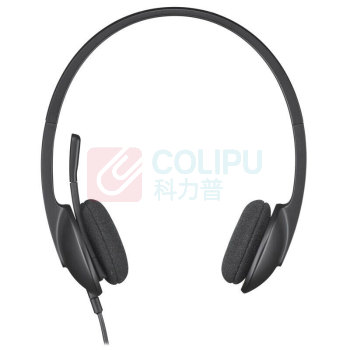罗技 Logitech 电脑耳机麦克风 H340 USB接口 (黑色)