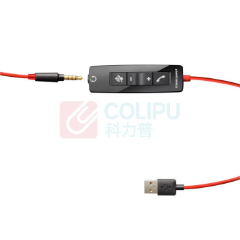 缤特力 poly 头戴式双耳降噪耳麦 Blackwire C5220 USB+3.5mm接口