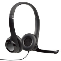 罗技 Logitech 立体声USB头戴式有线耳机 H390 带麦克风话筒 电脑笔记本办公耳麦