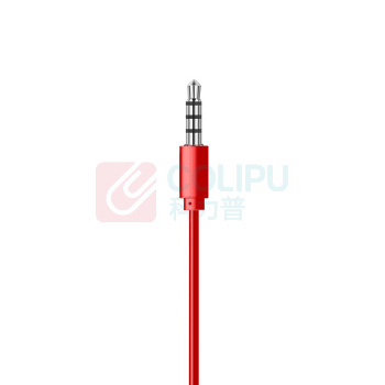 纽曼 Newmine 全兼容线控音乐手机耳机 NM-LK06 1.2m双边等长线 (红色)
