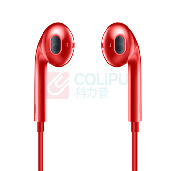 纽曼 Newmine 全兼容线控音乐手机耳机 NM-LK06 1.2m双边等长线 (红色)