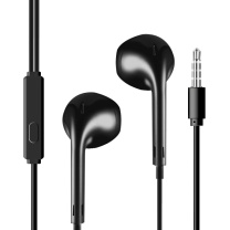 纽曼 Newmine 全兼容线控音乐手机耳机 NM-LK06 1.2m双边等长线 (黑色)