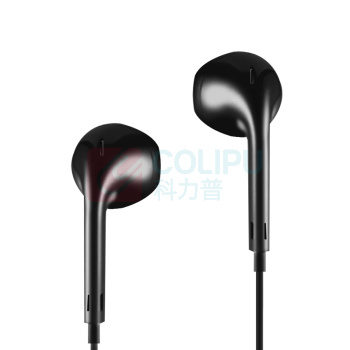 纽曼 Newmine 全兼容线控音乐手机耳机 NM-LK06 1.2m双边等长线 (黑色)