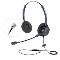 科特尔得龙 CTCALLTEL 头戴式双耳话务耳机 HW528N-DH 带降噪麦克风 水晶头接口(适用电话机/IP电话)